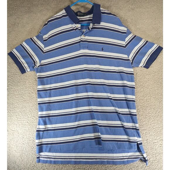 Polo Ralph Lauren Other - Polo Ralph Lauren Polo Mens Size XL Blue Stripe Short Sleeve Small Pony